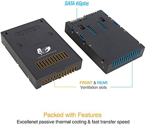 משקל קל משקל קל 2.5 עד 3.5 SATA HDD ו- SSD ממיר / ערכת הרכבה לפנים 3.5 כונן מפרץ | EZCONVERT LITE MB882SP-1S-2B